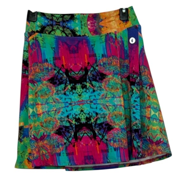 Donna Jo Ultimate A-Line Activeware Blue Multi Dri Fit Skort Size Medium - Picture 7 of 14